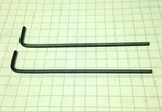 Two .035" Long Arm (allen) Hex Keys Heat Treated Alloy Steel- Inch/sae Usa. Fixed Price $11.95.