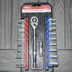 Hyper Tough 1/2 Drive Ratchet & Socket Set Sae Mm 20/22 Pieces. Fixed Price $15.00.