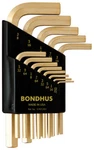 Inch Hex Short Arm L-wrench Set 13PCS .050"-3/8"GOLDGUARD Bondhus 38237. Fixed Price $8.70.