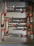 Snap-on Metric AWBSG800A Hex T/l Shape Wrench Set Pc, Red. Fixed Price $275.00.