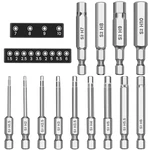 Mulwark Hex Head Allen Wrench Drill Bit Set 13PCS Precision Metric S2 Steel Ma. Fixed Price $18.61.