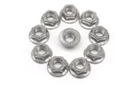 Flange Nuts, Binifimux Diameter 10PCS M10-1.5MM, Silver. Fixed Price $15.99.