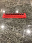Snap On 110TMY Pc 1/4 Drive 6 Point Shallow Socket Set Tray. Fixed Price $149.95.