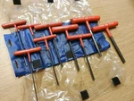 Mac Tools 9 Piece Set Sae T-handle Hex Key W/sleeve SHKT10CGE * Missing 7/64. Fixed Price $64.99.