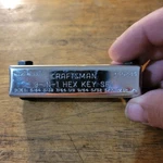 Vintage Craftsman Usa # 9-46285 8-IN-1 Folding Metric Hex Key Set 1.5MM 8MM. Fixed Price $15.49.