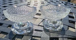 Vintage Anchor Hocking Clear Pebble Glass Reversible Candle Holders - Set Of 2. Fixed Price $5.99.