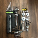 Pitsburg Pro Tacklife Husky Northern Industrial Torque Wrench Sockets Tool Lot. Fixed Price $95.00.