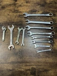 Lot 12 Mixed Wrenches Craftsman Crescent Allied Sae Combo Set. Fixed Price $27.99.