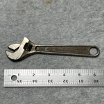 Crescent Wrench Adjustable Crestoloy Silver 6". Fixed Price $11.00.