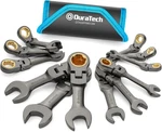 Duratech 12-PIECE Anti-slip Flex-head Ratcheting Wrench Set. Fixed Price $62.99.