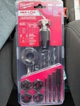 Milwaukee 49-22-5602 15PC Sae Tap Die Set With Hex-lok 2-IN-1 Handle. Fixed Price $49.99.