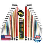 Facoow Allen Wrenches Sets 26PCS Full Size Sae Metric Hex Key Tool. Fixed Price $72.30.