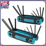 8 1 Folding Allen Wrench Set Metric Tamper Proof Torx Star Key Portable Kit. Fixed Price $24.61.