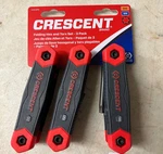 Crescent Folding Sae/metric/torx Dual Material Hex Key Set (3-PIECE) Usa Seller. Fixed Price $15.00.