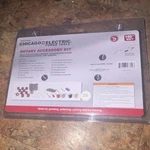 Chicago Electric Power Tools Rotary Accessory Kit 105PC Model 47644. Fixed Price $9.95.