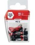Milwaukee 48-32-5003, Shockwave In. Phillips #2 Steel Impact Bits, 15-PACK. Fixed Price $13.70.