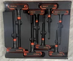 Snap-on Orange 8 Pc Sae T/l-shaped Combination Hex Wrench Set (3/32 1/4"). Fixed Price $129.99.