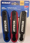 Kobalt 498862 25PC Folding Hex Key Sae Metric Torx Set KHK06 New Shipped!. Fixed Price $23.79.