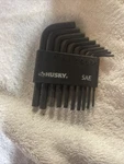 Husky 10 Piece Sae Short Arm Hex Key Set. Fixed Price $9.00.