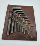 Unbrako Metric Hex Key Set 12 Pieces In Brown Leather Personalised Holder. Fixed Price $14.50.