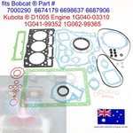 Fits Kubota Engine Upper Lower Gasket Kit D1005 1G062-99365, 1G041-99352. Fixed Price $150.26.