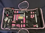 + Stalwart Pink Household Hand Tool Set W/ Hammer Wrenches. Fixed Price $31.50.