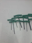 Sk Tools Usa 10PC Sae 3/32-3/8 T-handle Hex Allen Wrench Set W/ Green Grip. Fixed Price $80.00.