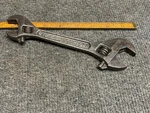 Rare Vintage Diamond Calk Double Ended Fat Jaw Adjustable Wrench 6 And 8 Usa. Fixed Price $90.00.