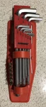 Powerbuilt 640081 9PC Sae Longarm Ballend Hex Key Set. Fixed Price $8.00.