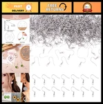 1000PCS Stainless Steel Earring Hooks, 20 Gauge French Fish Wires For Dangle. Fixed Price $38.99.