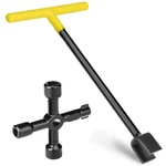 Comfylichi Water Meter 17 Inch & 4-WAY Utility Keys, Steel T-handle, Wate.... Fixed Price $19.57.