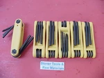 New Utility Gorillagrip 5PC Fold-up PH#1, 3/16"SLOT & 4-6MM Hex Bondhus 12540. Fixed Price $14.99.