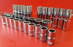 New Craftsman 33PC Shallow & Deep 1/2" Drive Sae + Metric 12PT Point Socket Set. Fixed Price $53.43.