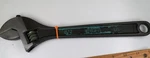 Wright 9AB12, 12IN. Adjustable Wrench, Dark Finish, Usa - Orange. Fixed Price $14.00.