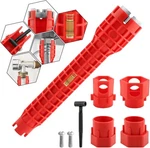14-IN-1 Multi-functional Wrench Faucet Sink Installer Tool For Toilets Red. Fixed Price $14.43.
