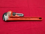 Rigid Model Heavy Duty Straight Pipe Wrench, 10", 1-1/2" Capacity, Steel. Fixed Price $40.00.