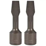 New 2-PACK Proto J5408A Slotted Screwdriver Bit Socket 1/2" Factory Sealed. Fixed Price $24.75.