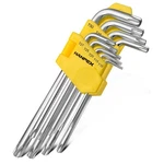 Hanpex Long Arm Torx Star Allen Wrench Set, Key T10-T50, Hex Yellow. Fixed Price $14.76.