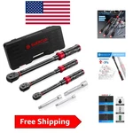 Precision 3PCS Torque Wrench Set With Dual Range Scale - Essential For Mechanics. Fixed Price $150.09.