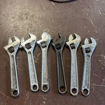 Vintage Adjustable Wrenches Lot Of (6) PROTO-1 Irega -2 Cresent 1-UTICA. Fixed Price $89.99.