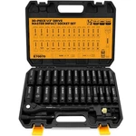 Elead 1/2" Drive Deep Impact Socket Set: 30-PIECE Standard Sae (3/8 To Inch.... Fixed Price $67.93.