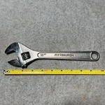 Pittsburgh Adjustable Crescent Wrench Forged Alloy Steel 10". Fixed Price $10.00.