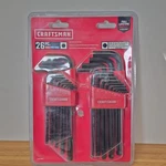 Craftsman 26-PIECE Hex Key Set. Fixed Price $33.00.
