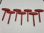 Lot Of 7 Wiha T-handle 1000W Insulated Screwdriver 334N Hex Drivers 3/8" 150. Fixed Price $24.99.