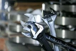 12" Proferred Mining Adjustable Wrench W/ Hammer, Chrome Finish. Fixed Price $64.95.
