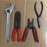 Klein Tool Lot - 10 Adjustable Wrench, Needle Nose And Vintage Wire Strippers. Fixed Price $18.00.