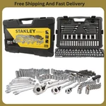Stanley 201-PC Mechanics Tool Set Sockets Wrenches Screwdriver Durable Case New. Fixed Price $149.49.