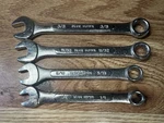 Blue Hawk Sae Combination Wrench Set Lot Of 3/8 11/32 5/16 1/4. Fixed Price $13.95.