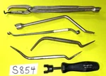 Snap-on Tools 6 Pc. Brake Spring Pliers, Tool,adjusters, Bleeder, Retainer. Fixed Price $230.00.