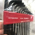 Pittsburgh Allen Wrench Hex Key Set Sae .05" - 3/8" Long & Short Arm 13 Pieces. Fixed Price $12.00.